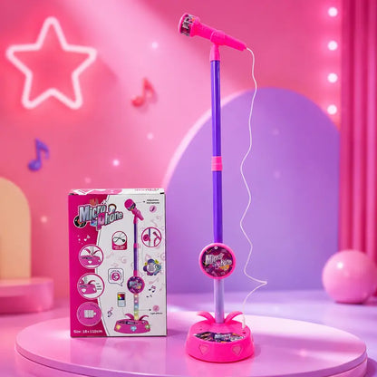 Kids Karaoke Microphone Toy with Colorful LED Lights