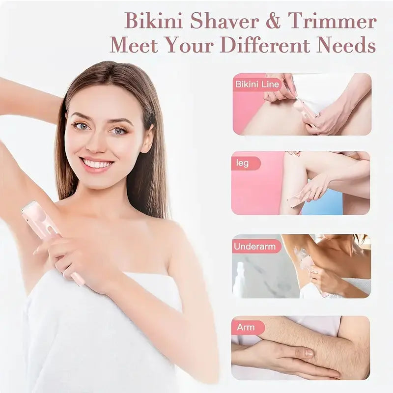 2-in-1 Electric Shaver & Trimmer for Women