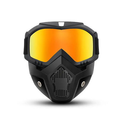 🥽 Full-Face Motorcycle & Outdoor Protective Goggles with Detachable Ski Mask – Anti-Fog HD Lens & Comfort Sponge Pad