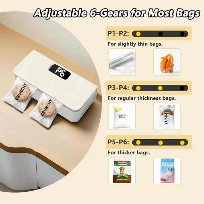 ⚡Last Day 49% OFF⚡Rechargeable 2-in-1 Mini Bag Sealer with Cutter