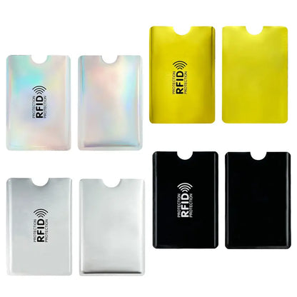 8 Counts RFID Blocking Sleeves Set – Credit Card & ID Protection Sleeves (Slim Anti-Theft Design)