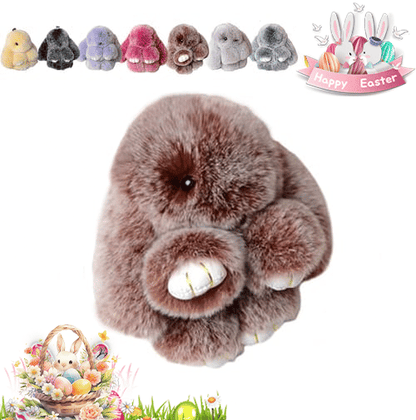 🐰Easter Cute Bunny Plush Keychain - Iron Box Gift Option, 🎁Easter Sweet Surprise