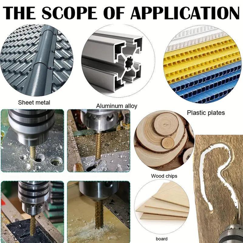 🔥HOT SALE 48% Off✨🛠️ 6-Piece Serrated Side-Cutting Drill Bit Set