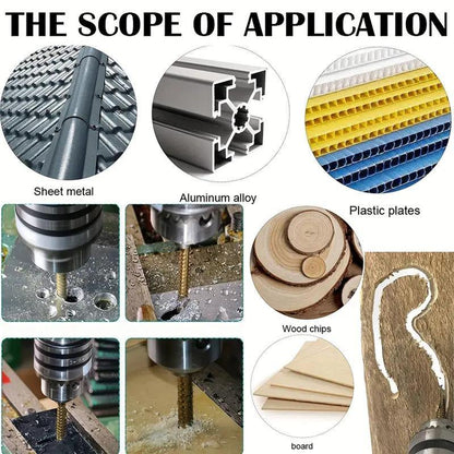 🔥HOT SALE 48% Off✨🛠️ 6-Piece Serrated Side-Cutting Drill Bit Set