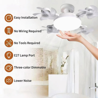 🔥10K+ SOLD LAST WEEK! - 🏆🚁 2026 New Plug-In Smart Ceiling Fan Light
