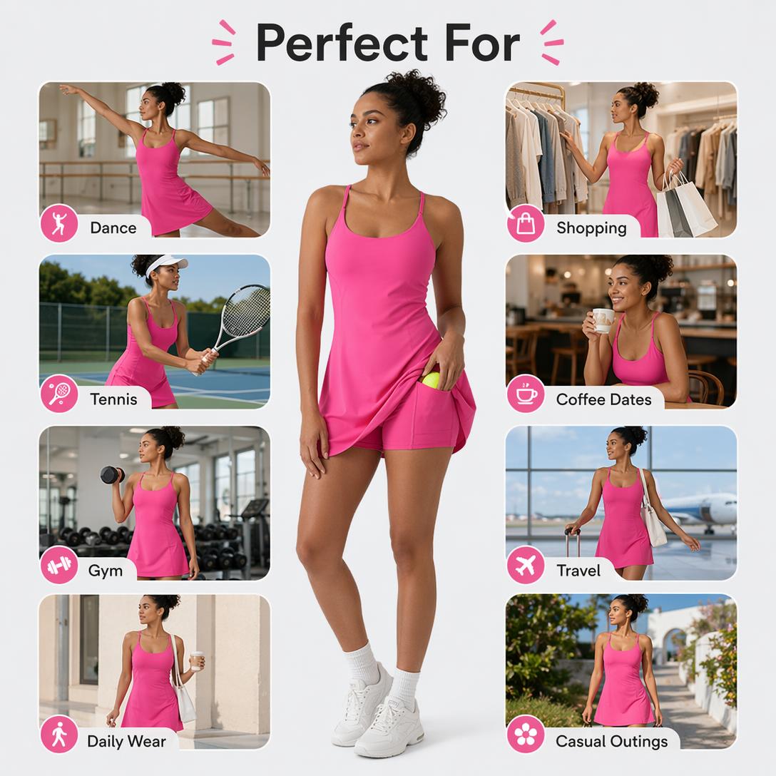 Soft Backless Active Dress