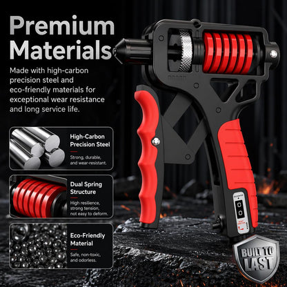 Adjustable Hand Grip Strengthener with Counter