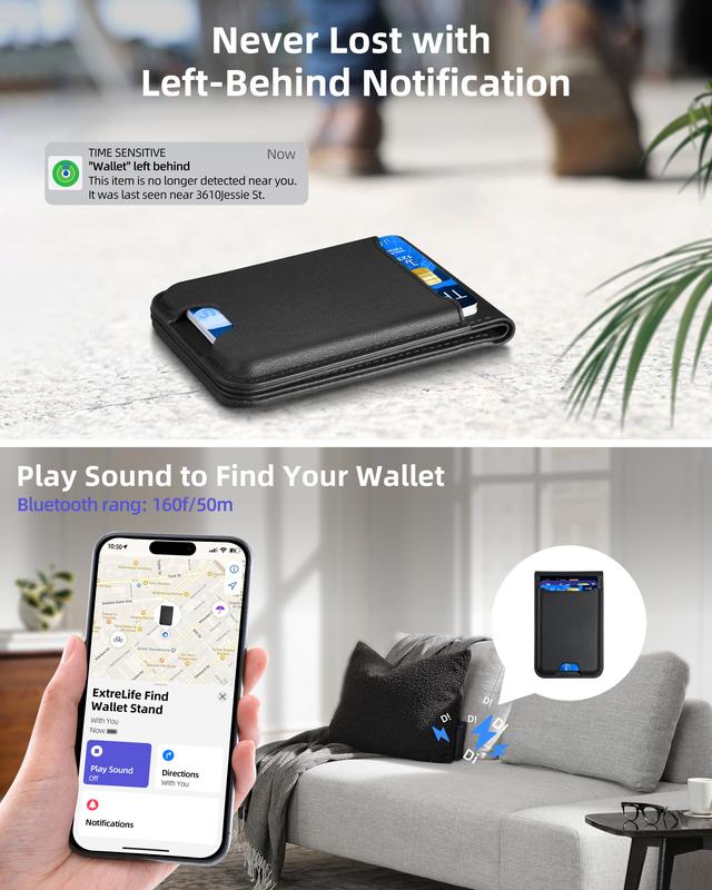 Adjustable stand for Magsafe wallet, compatible with iPhone
