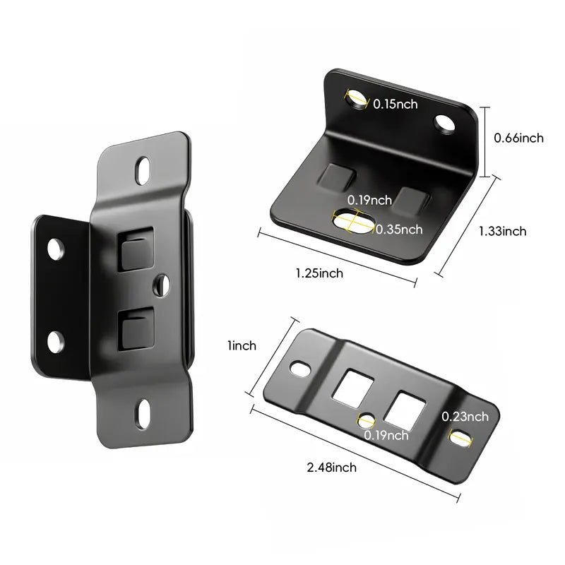 Heavy-Duty Stainless Steel Furniture Corner Bracket Set (8 Pack)
