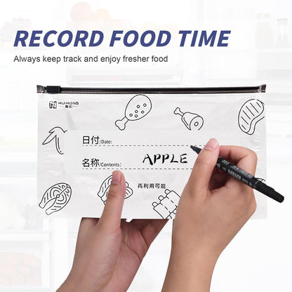 10PCS Reusable Aluminum Foil Food Storage Bags – Stand-Up Zip Lock Fresh-Keeping Bags