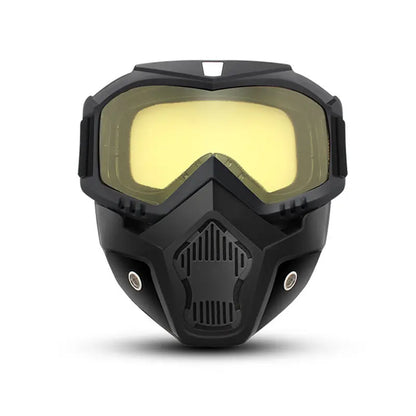 🥽 Full-Face Motorcycle & Outdoor Protective Goggles with Detachable Ski Mask – Anti-Fog HD Lens & Comfort Sponge Pad