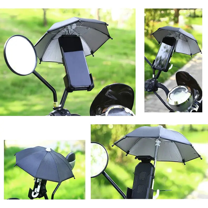 Protection Phone Umbrella – Universal Adjustable Sun Shade Phone Stand with Suction Cup Mount