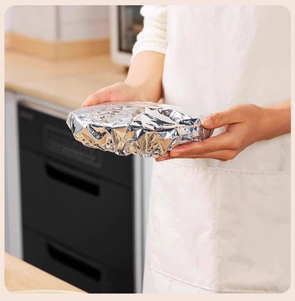 50 PCS Aluminum Foil Heat-Retaining Food Covers – Home Dining Table Insulation & Freshness Keeper