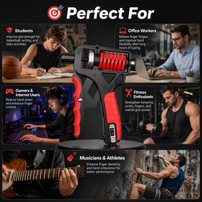 Adjustable Hand Grip Strengthener with Counter