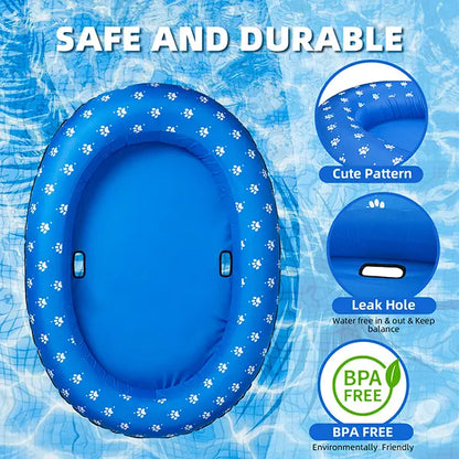 Pet Inflatable Dog Pool Float – Bone-Shaped Floating Raft for Small, Medium & Large Dogs