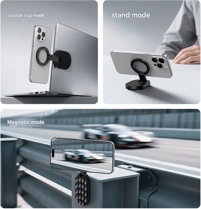 🔥2026 HOT SALE🔥3-in-1 Magnetic Suction Cup Phone Mount – The Ultimate Versatile Holder for Car, Desk & More