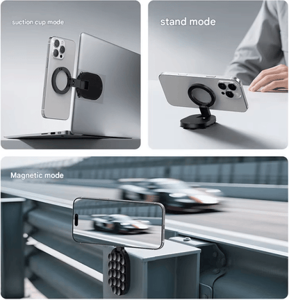 🔥2026 HOT SALE🔥3-in-1 Magnetic Suction Cup Phone Mount – The Ultimate Versatile Holder for Car, Desk & More