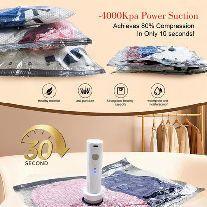 🔥 Cordless Travel Vacuum Bag Set