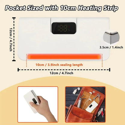 ⚡Last Day 49% OFF⚡Rechargeable 2-in-1 Mini Bag Sealer with Cutter