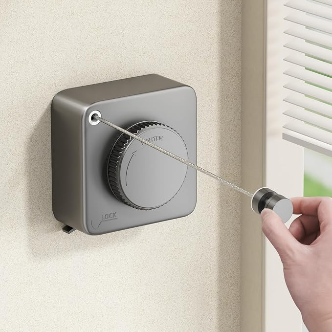 Retractable Clothesline (Suitable for Indoor/Outdoor Use)