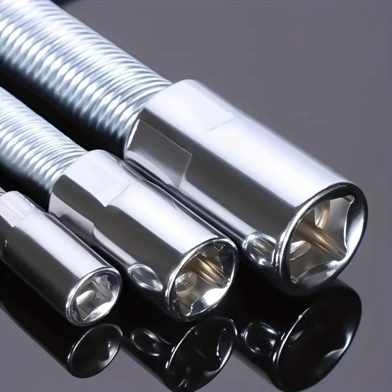 1/2 Inch 35cm Flexible Socket Ratchet Wrench Extension Set – Bendable Shaft Connecting Rod for Automotive Repair, Home Maintenance & Tight-Space Applications
