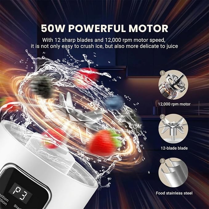 Portable Blender 500ml USB Personal