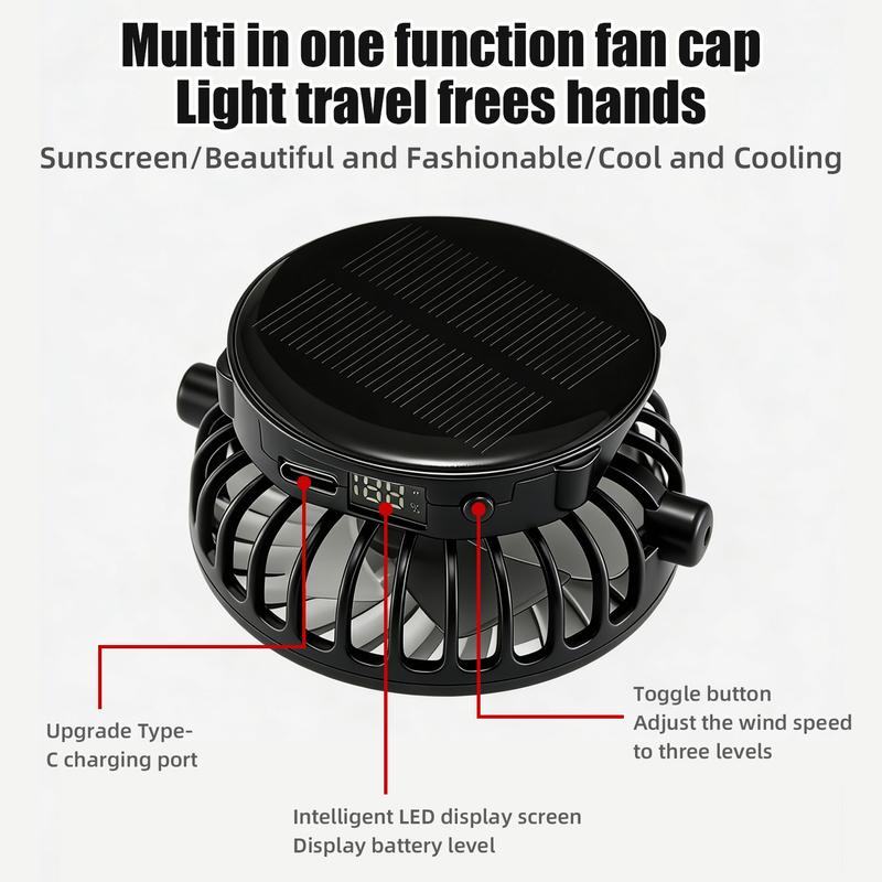 🧢2026 Pro Outdoor Cooling Hat: Dual-Power Fan Cap