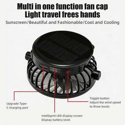 🧢2026 Pro Outdoor Cooling Hat: Dual-Power Fan Cap