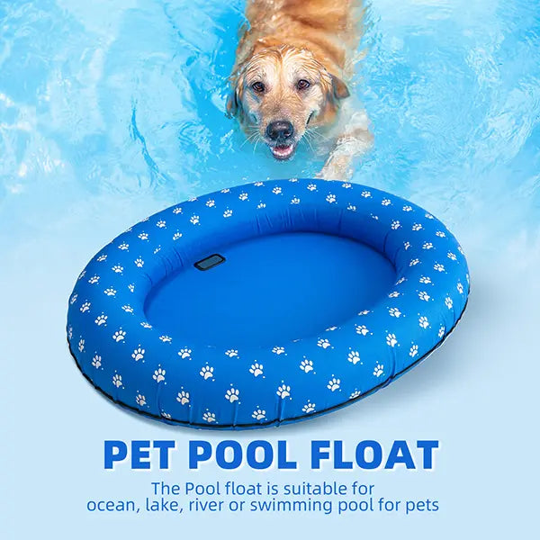 Pet Inflatable Dog Pool Float – Bone-Shaped Floating Raft for Small, Medium & Large Dogs