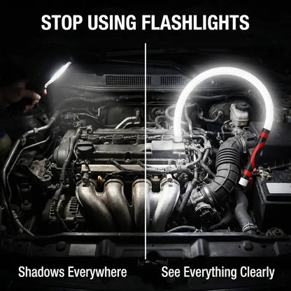 Bendable LED Flashlight Stick – 28" Flexible Rechargeable Work Light for Mechanics & Car Repair 🔦🚗