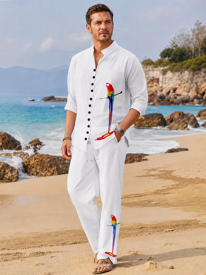 🌿 Ultimate Cotton-Linen 2-Piece Set: Breathe Easy, Dress Sharp