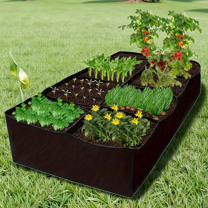 8-grid Fabric Raised Flower Beds