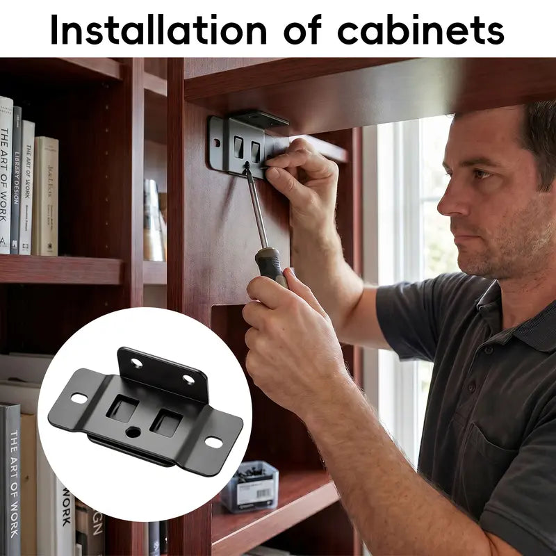 Heavy-Duty Stainless Steel Furniture Corner Bracket Set (8 Pack)