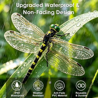 🌈 Realistic Dragonfly Clips – Colorful Garden & Outdoor Decor