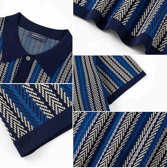 🔥Men's Vintage Knit Polo Shirt