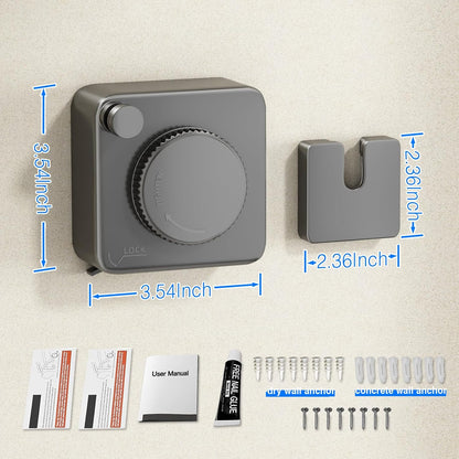 Retractable Clothesline (Suitable for Indoor/Outdoor Use)