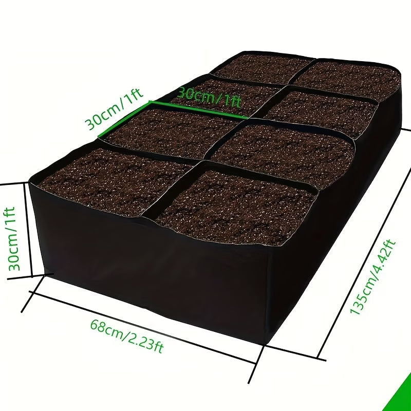 8-grid Fabric Raised Flower Beds