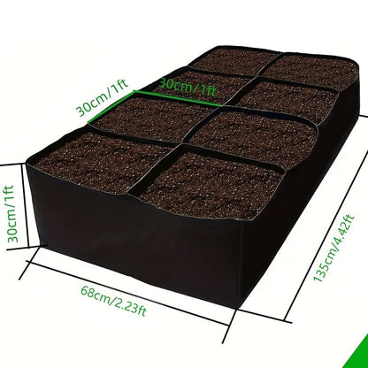 8-grid Fabric Raised Flower Beds