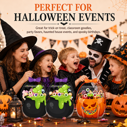 🎃 50 Pcs Halloween Goodie Bags Plastic Candy Bag
