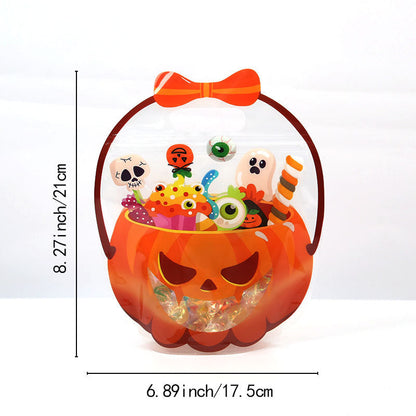 🎃 50 Pcs Halloween Goodie Bags Plastic Candy Bag