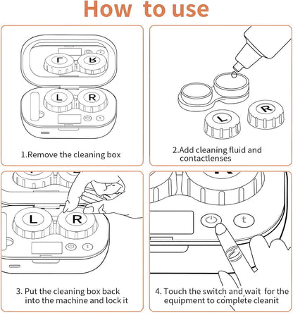 🔥2026 HOT SALE ✨ Ultrasonic Rechargeable Contact Lens Cleaner