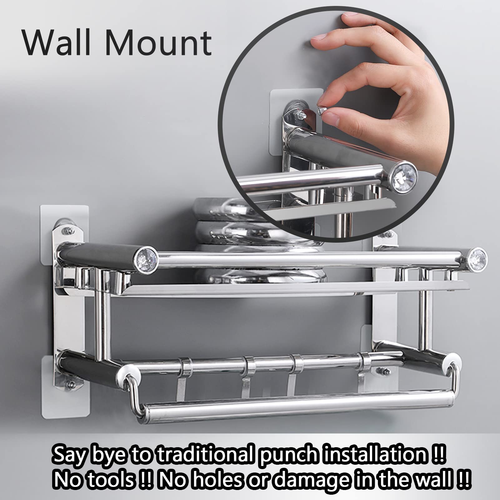 20 Pcs Heavy Duty Adhesive Wall Screws