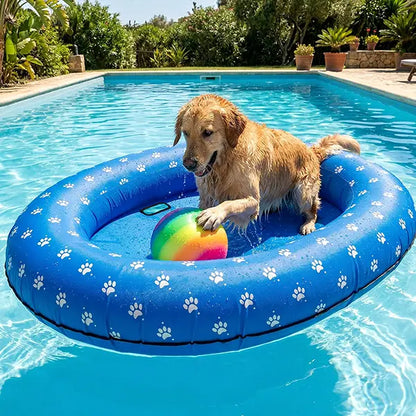 Pet Inflatable Dog Pool Float – Bone-Shaped Floating Raft for Small, Medium & Large Dogs