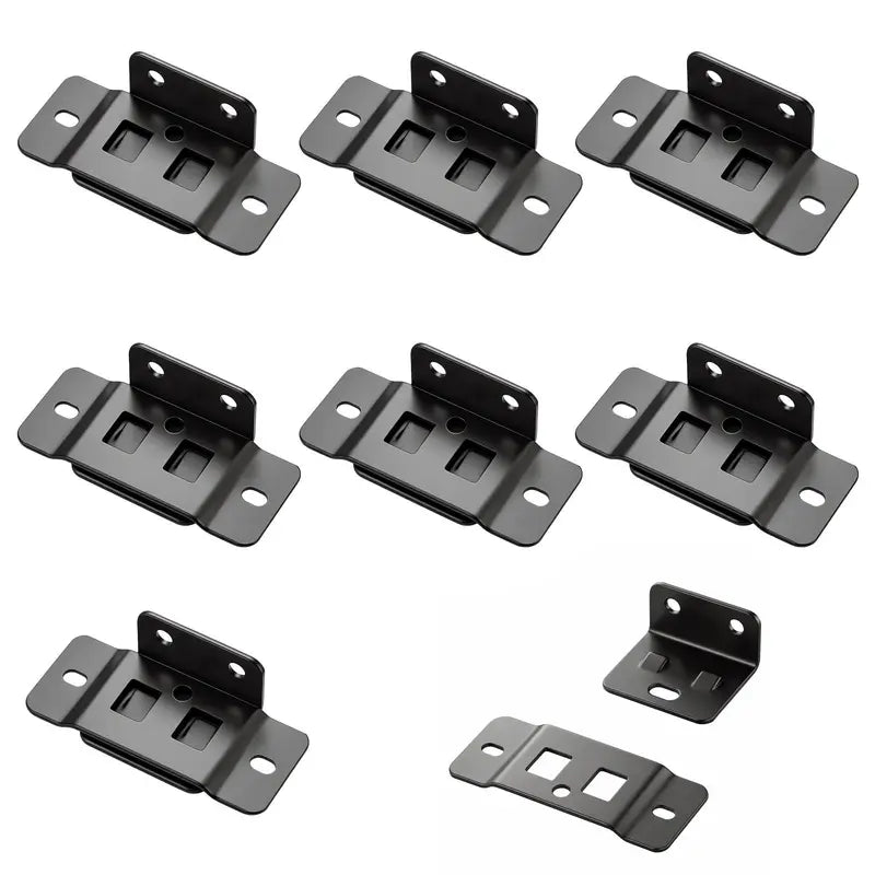 Heavy-Duty Stainless Steel Furniture Corner Bracket Set (8 Pack)