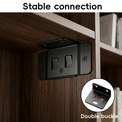Heavy-Duty Stainless Steel Furniture Corner Bracket Set (8 Pack)