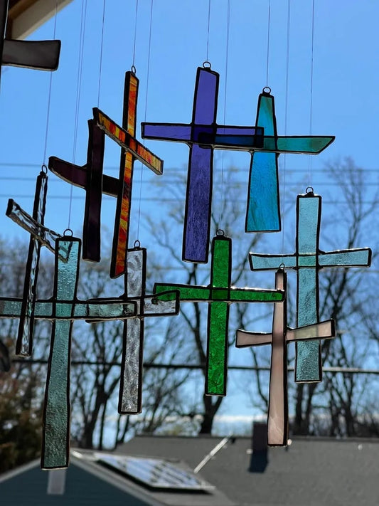 ✨Cross Suncatcher – Let God's Light Shine Through Your Home with Beautiful Rainbow Blessings!🌈