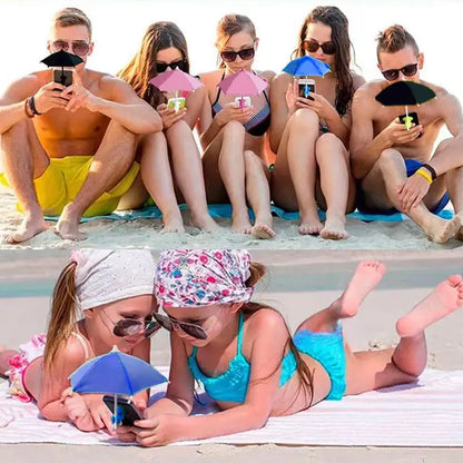 Protection Phone Umbrella – Universal Adjustable Sun Shade Phone Stand with Suction Cup Mount