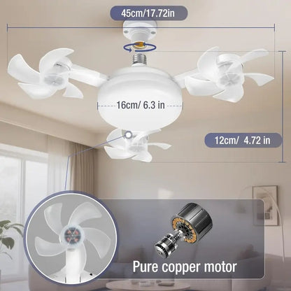 🔥10K+ SOLD LAST WEEK! - 🏆🚁 2026 New Plug-In Smart Ceiling Fan Light