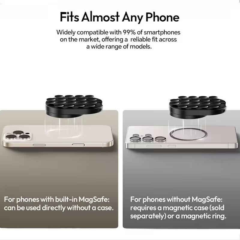 🔥2026 HOT SALE🔥3-in-1 Magnetic Suction Cup Phone Mount – The Ultimate Versatile Holder for Car, Desk & More