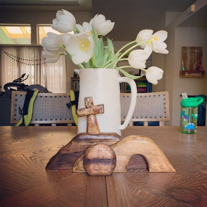 💕Spring Easter Hot Sale 49%OFF-Handmade Empty Tomb Easter Scene And Cross